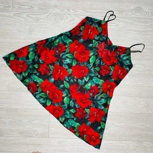 vintage white label victoria secret teddy lingerie top floral roses sleepwear me